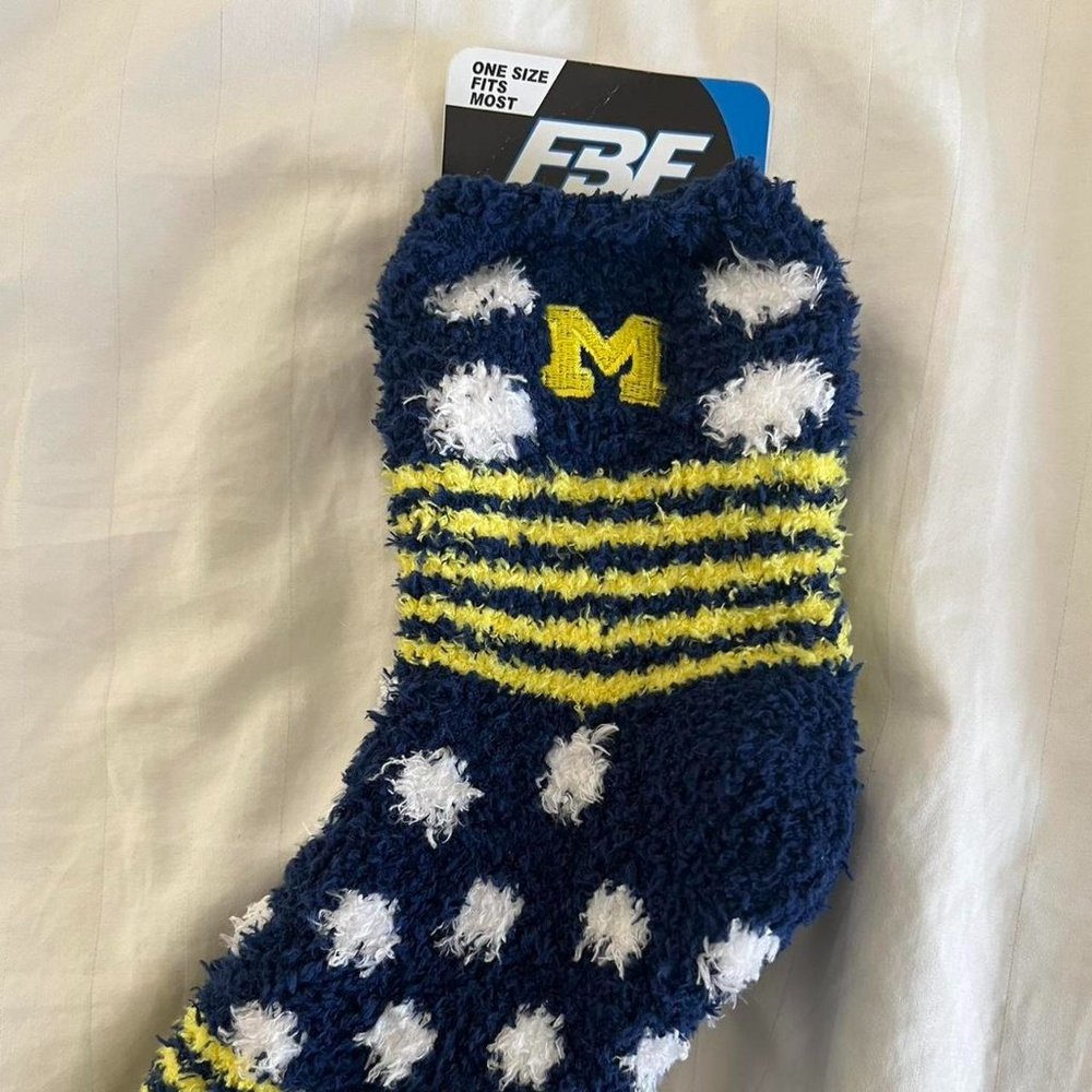 University of Michigan Fuzzy Socks
